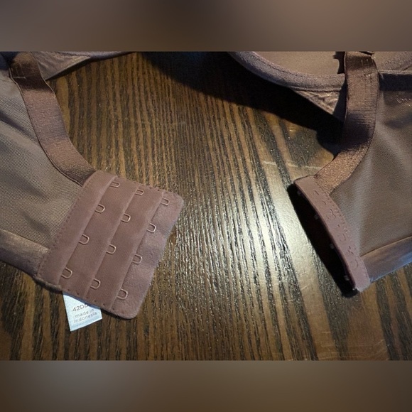 Cacique Lightly Lined Full Coverage Bra 42DDD brown tan Nude Underwire satin - Picture 13 of 13